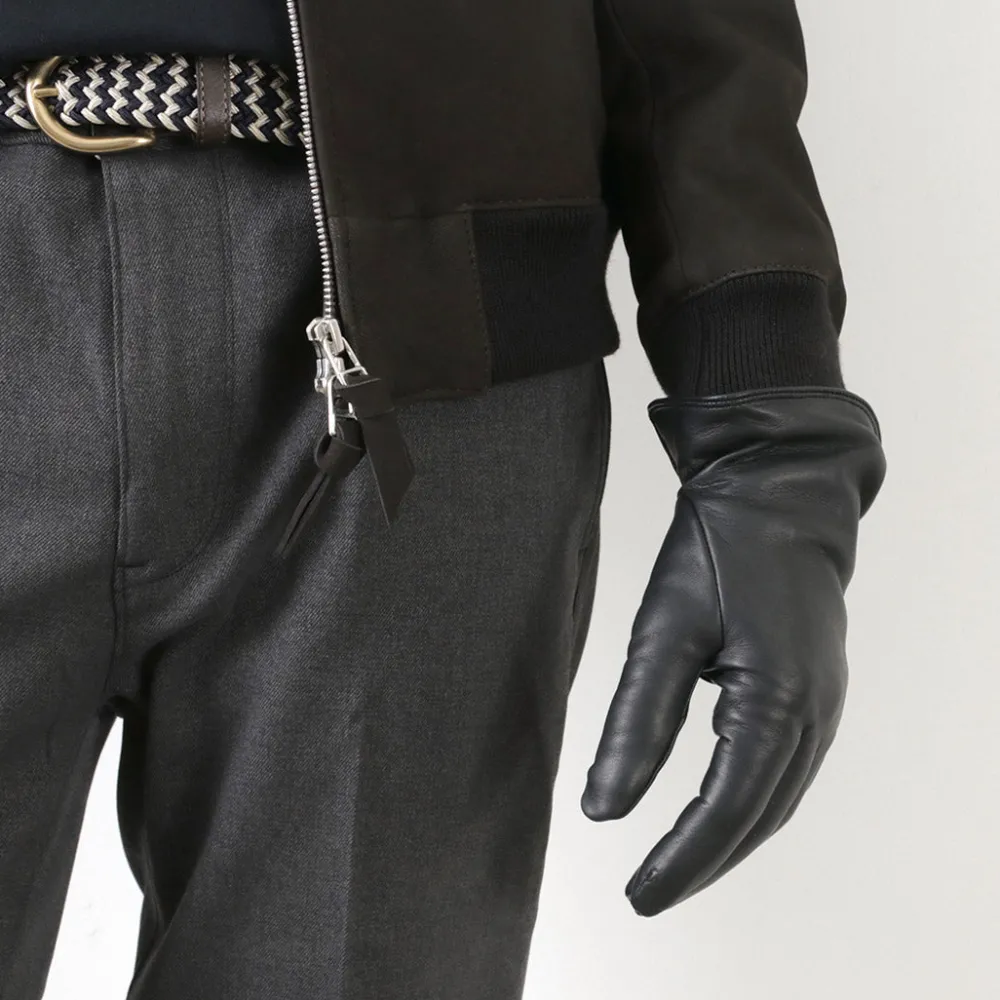 DENTS Gloves^/ Bisley / Cashmere-lined leather gloves