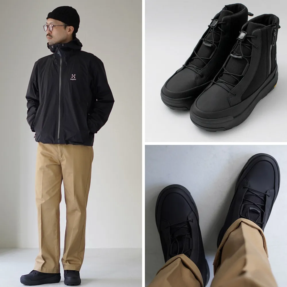 DESCENTE Sneakers^/ High Cut Side Zip Lace Up Boots