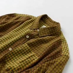 DIP/DZT Shirts^DIP/DZT / Checked combination shirt yellow
