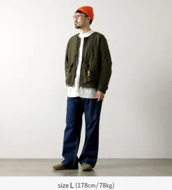 DIP/DZT Jackets^DIP/DZT / No-collar blouson olive