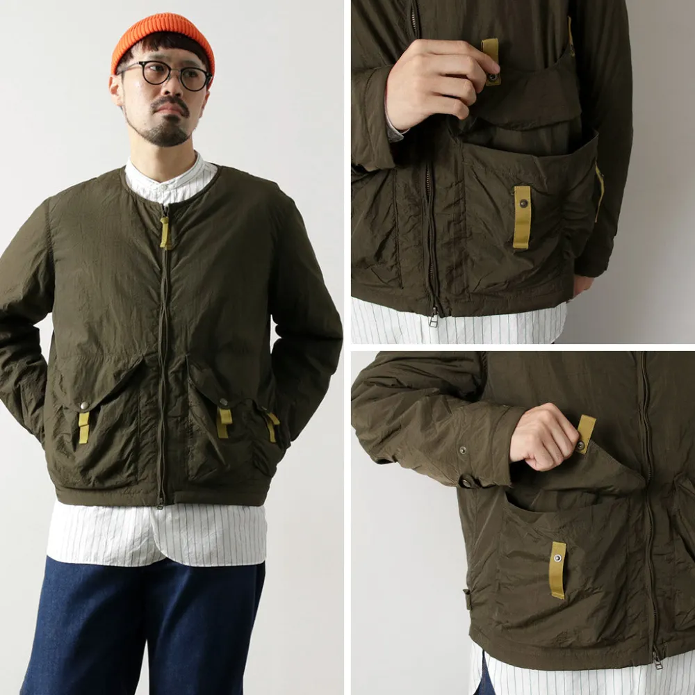 DIP/DZT Jackets^DIP/DZT / No-collar blouson olive