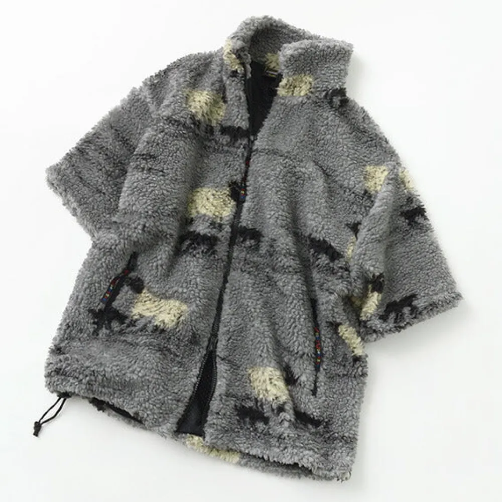 FARFIELD ORIGINAL Jackets^/ Jacquard Weave Boa Short Sleeve Fell Jacket