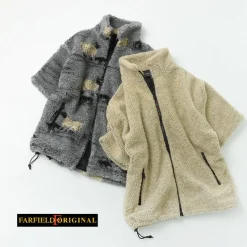 FARFIELD ORIGINAL Jackets^/ Jacquard Weave Boa Short Sleeve Fell Jacket