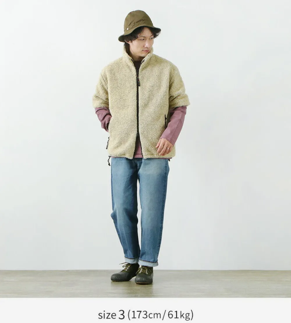 FARFIELD ORIGINAL Jackets^/ Jacquard Weave Boa Short Sleeve Fell Jacket