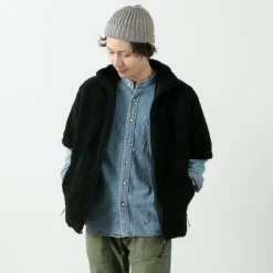 FARFIELD ORIGINAL Jackets^/ Jacquard Weave Boa Short Sleeve Fell Jacket