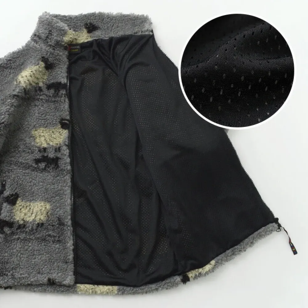 FARFIELD ORIGINAL Jackets^/ Jacquard Weave Boa Short Sleeve Fell Jacket