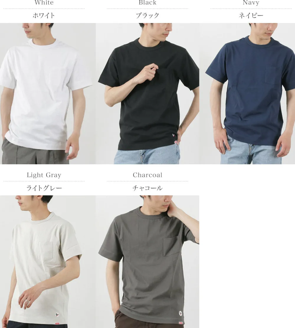 FELCO × HEALTH KNIT T-Shirts^/ Crew Neck Pocket Tee