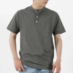 FELCO T-Shirts^/ Pocket Henley Neck T-shirt
