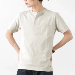 FELCO T-Shirts^/ Pocket Henley Neck T-shirt