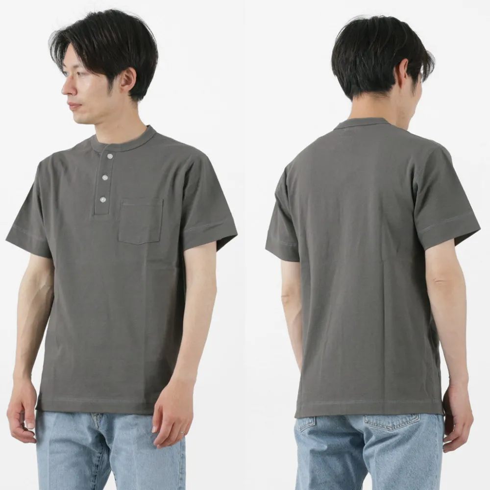 FELCO T-Shirts^/ Pocket Henley Neck T-shirt