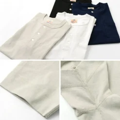 FELCO T-Shirts^/ Pocket Henley Neck T-shirt