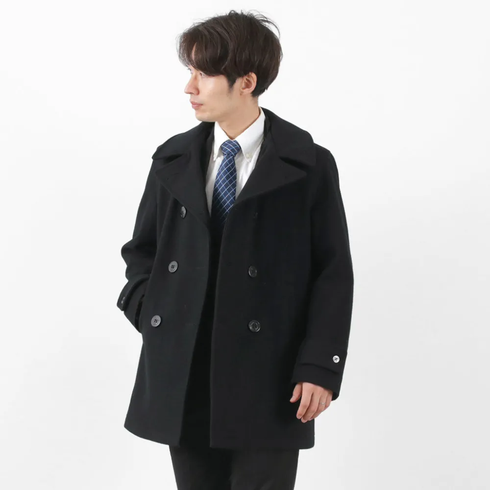 FIDELITY Coats^/ 23oz Melton Peacoat black