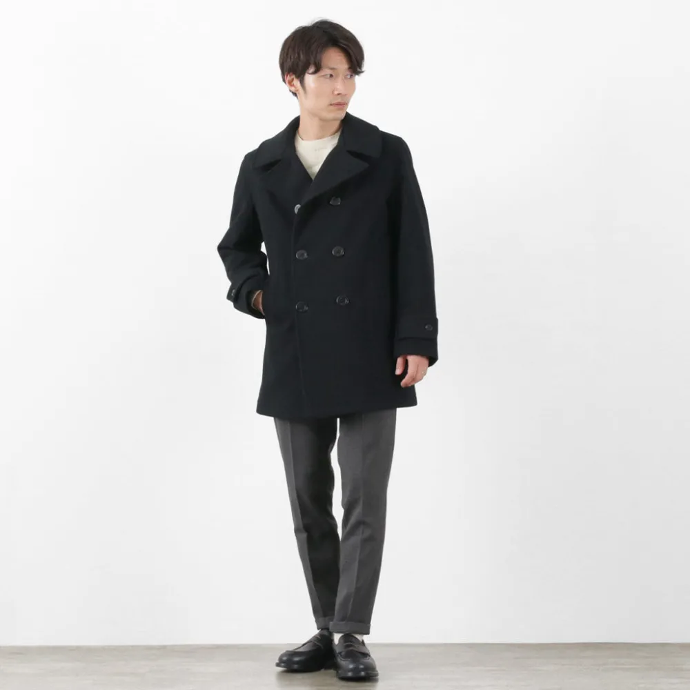 FIDELITY Coats^/ 23oz Melton Peacoat black