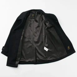 FIDELITY Coats^/ 23oz Melton Peacoat black