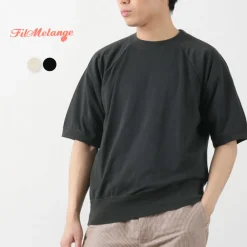 FILMELANGE T-Shirts^/ Elmer Extra Mini-piled Short Sleeved Sweat Tee