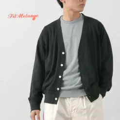 FILMELANGE Cardigans^/ Elton Extra Mini-piled Cardigan black