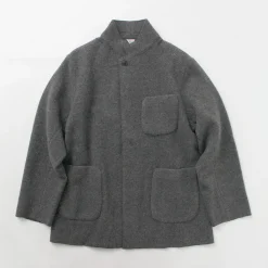 FILMELANGE Jackets^/ Hiet Melton Knit Jacket charcoal