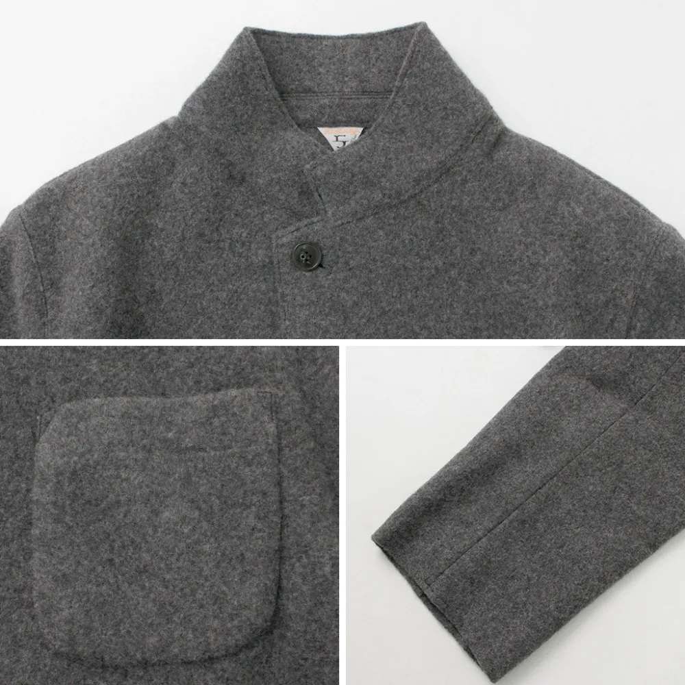 FILMELANGE Jackets^/ Hiet Melton Knit Jacket charcoal