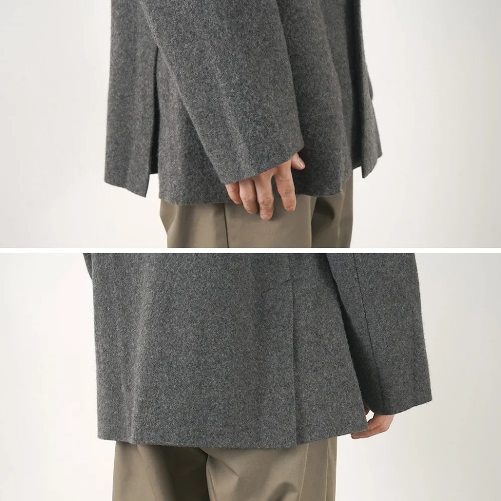 FILMELANGE Jackets^/ Hiet Melton Knit Jacket charcoal