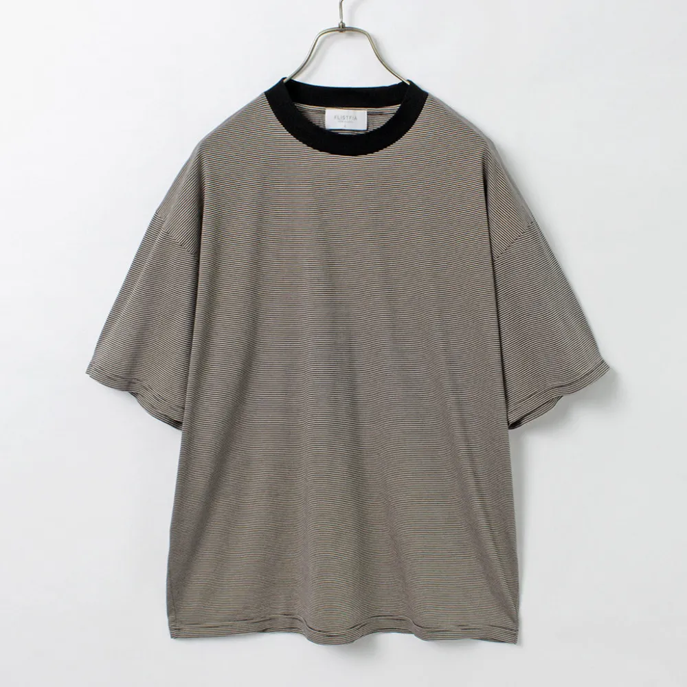 FLISTFIA T-Shirts^/ Loose fit Striped crew neck T-shirt