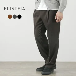 FLISTFIA Trousers^/ Wool-like Tuck Wide Trouesrs