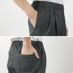 FLISTFIA Trousers^/ Wool-like Tuck Wide Trouesrs
