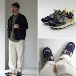 FLOWER MOUNTAIN Sneakers^/ Yamano Three Pig Suede and Nylon Sneakers