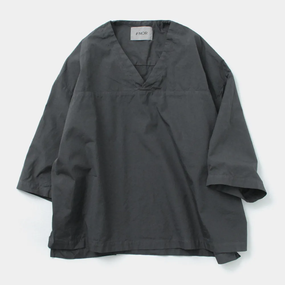 FNOR Shirts^/ Mathon Garment dye Hospital shirt black