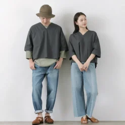 FNOR Shirts^/ Mathon Garment dye Hospital shirt black