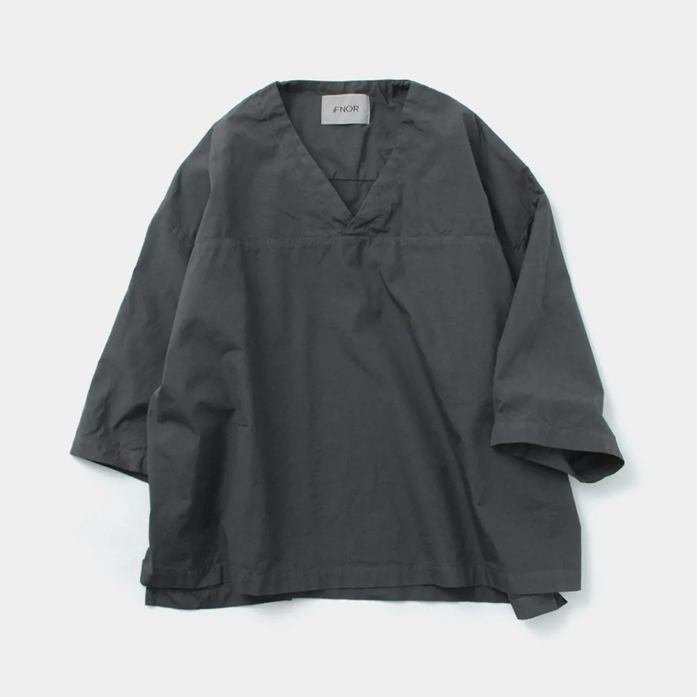 FNOR Shirts^/ Mathon Garment dye Hospital shirt black