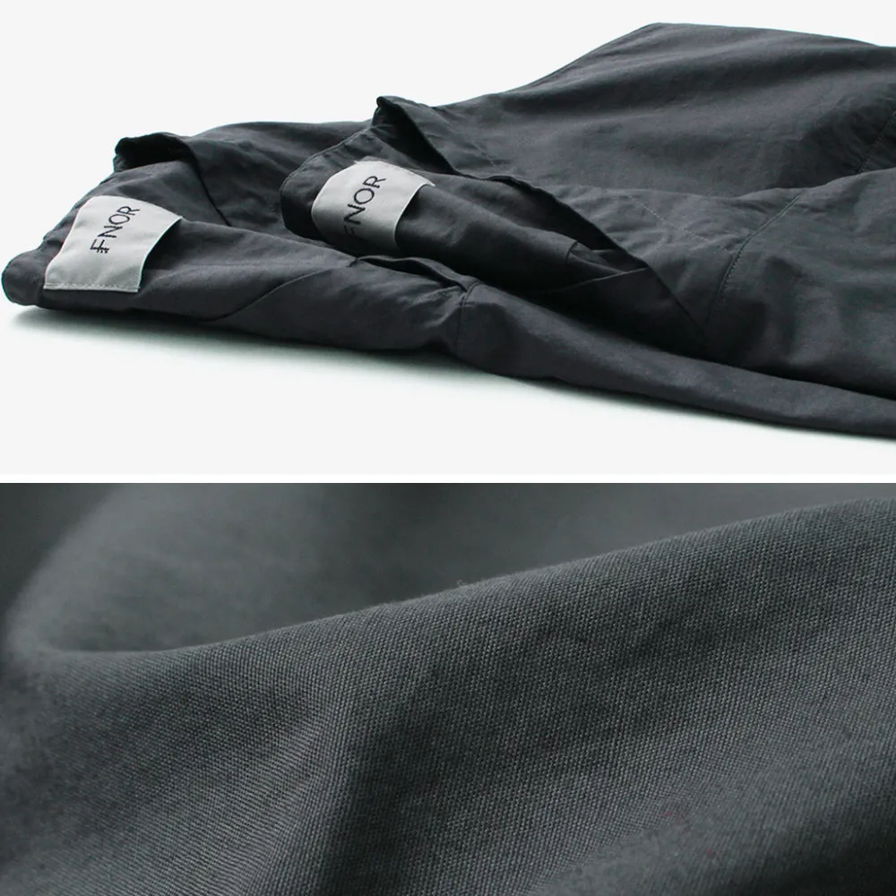 FNOR Shirts^/ Mathon Garment dye Hospital shirt black