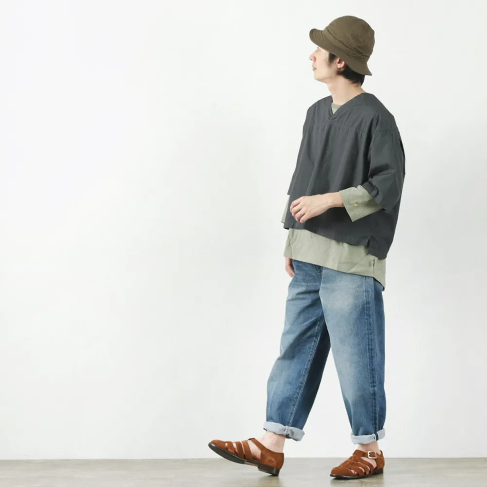 FNOR Shirts^/ Mathon Garment dye Hospital shirt black
