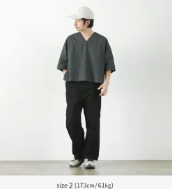 FNOR Shirts^/ Mathon Garment dye Hospital shirt black
