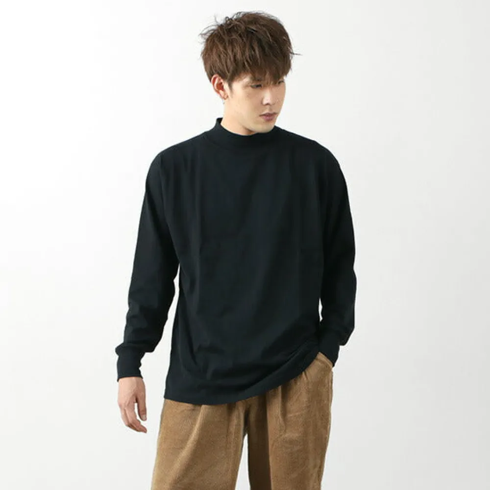 FNOR T-Shirts^/ Mock Neck Long Sleeve T-Shirt