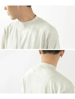 FNOR T-Shirts^/ Mock Neck Long Sleeve T-Shirt