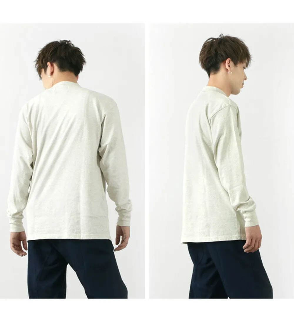 FNOR T-Shirts^/ Mock Neck Long Sleeve T-Shirt