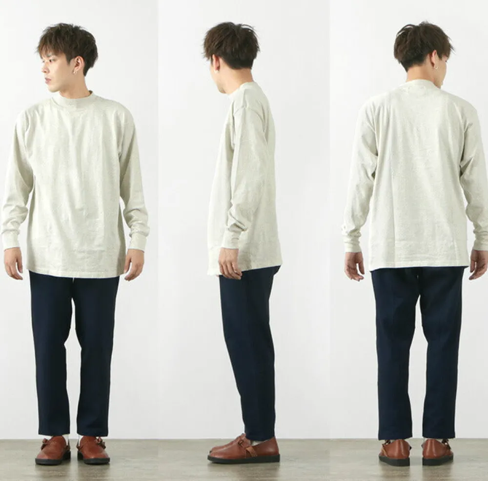 FNOR T-Shirts^/ Mock Neck Long Sleeve T-Shirt