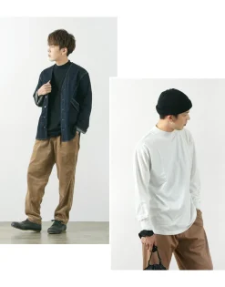 FNOR T-Shirts^/ Mock Neck Long Sleeve T-Shirt
