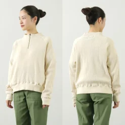 FNOR Sweatshirts^/ Open-Ended Waffle Half-Zip Pullover