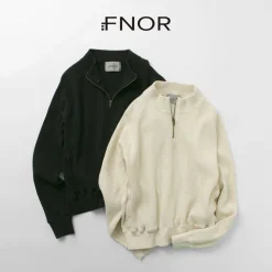 FNOR Sweatshirts^/ Open-Ended Waffle Half-Zip Pullover