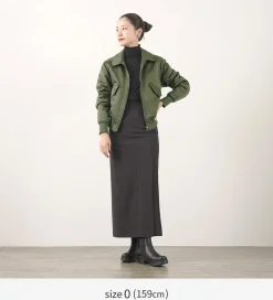 FNOR Jackets^/ Slight Satin Pair Away Flight Jacket khaki