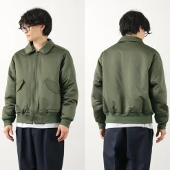 FNOR Jackets^/ Slight Satin Pair Away Flight Jacket khaki