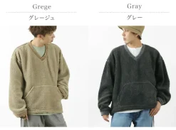 FNOR Sweatshirts^/ V-Neck Boa Pullover