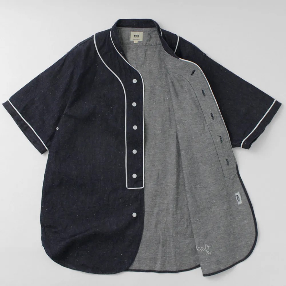 FOB FACTORY Shirts^/ F3490 Baseball Shirt