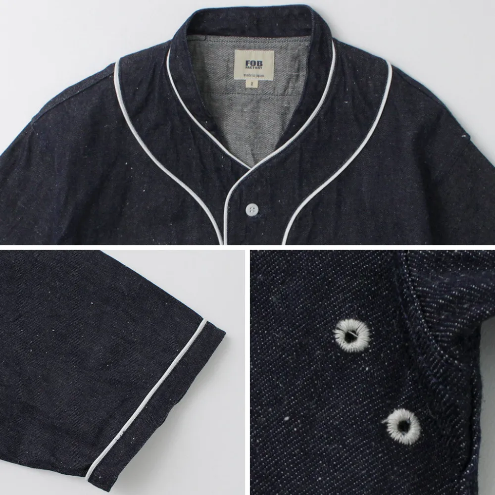 FOB FACTORY Shirts^/ F3490 Baseball Shirt