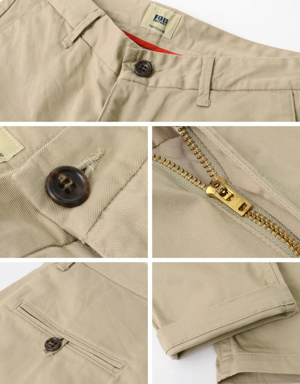FOB FACTORY Work Pants & Chinos^/ F0387 Chino Trousers