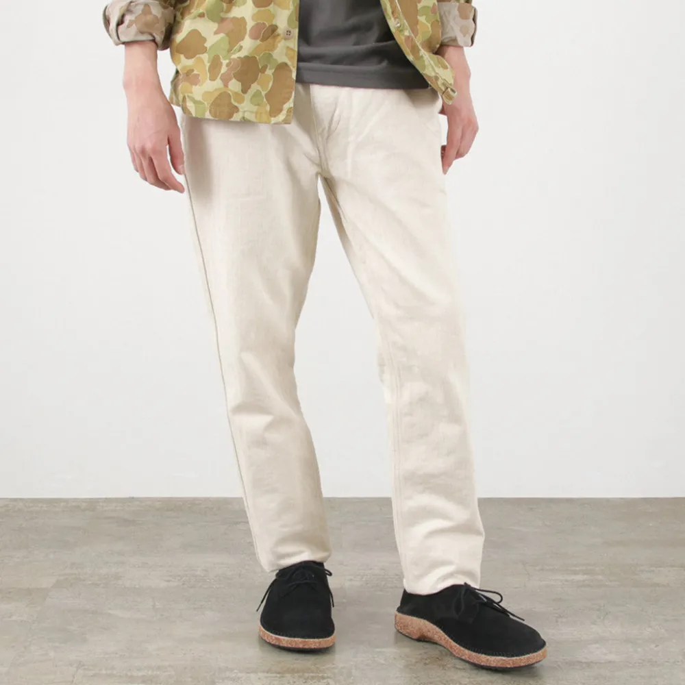 FOB FACTORY Work Pants & Chinos^/ F0516 Cotton hemp herringbone Trouser