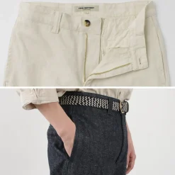 FOB FACTORY Work Pants & Chinos^/ F0516 Cotton hemp herringbone Trouser