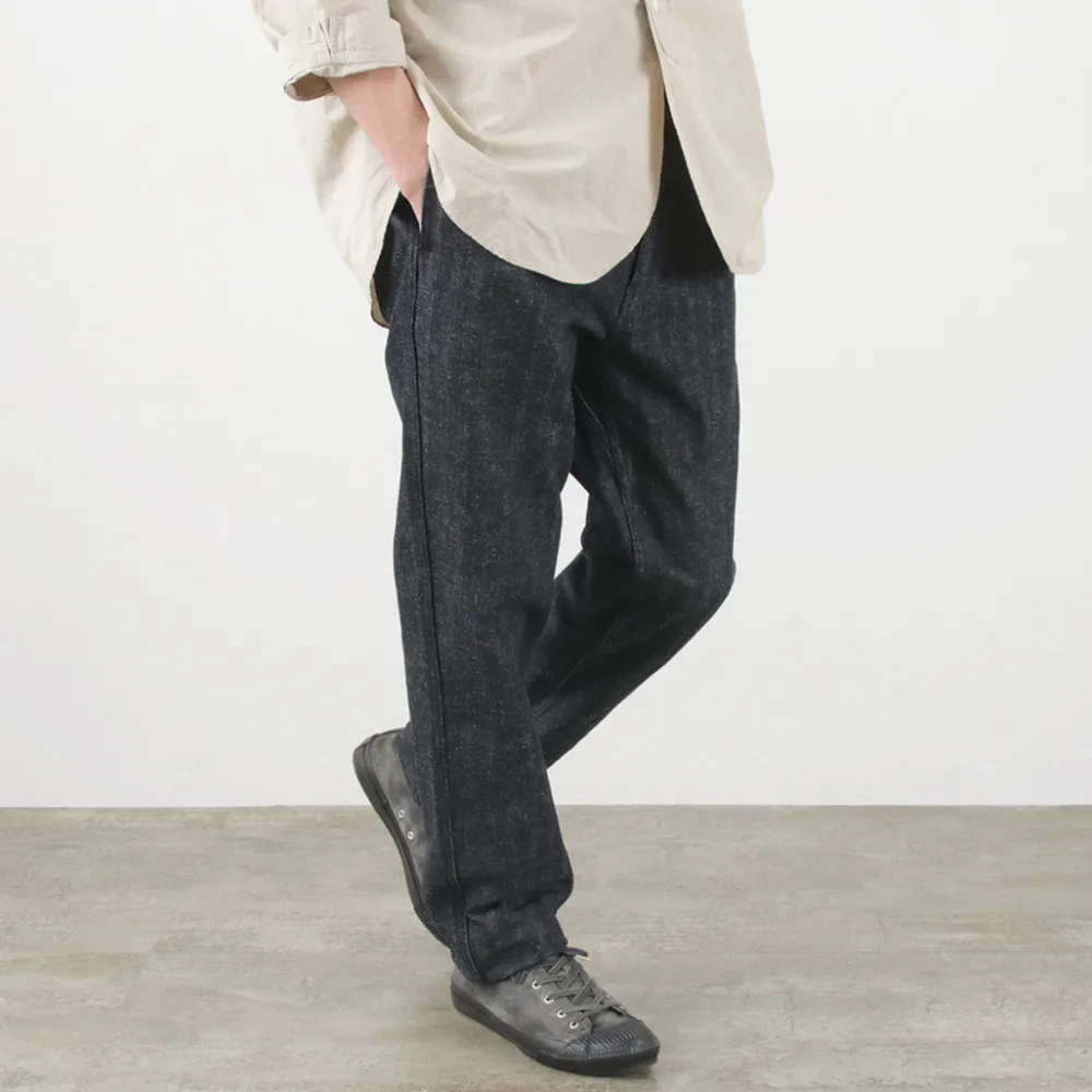 FOB FACTORY Work Pants & Chinos^/ F0516 Cotton hemp herringbone Trouser