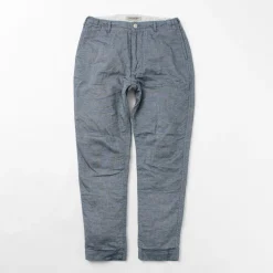 FOB FACTORY Work Pants & Chinos^/ F0513 Cotton Linen Double Wave Chambray Pants